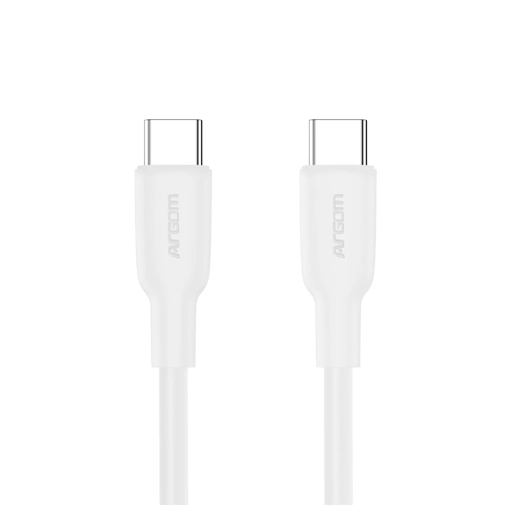 Argom cable tipo C a tipo C blanco Dura Flex 65W