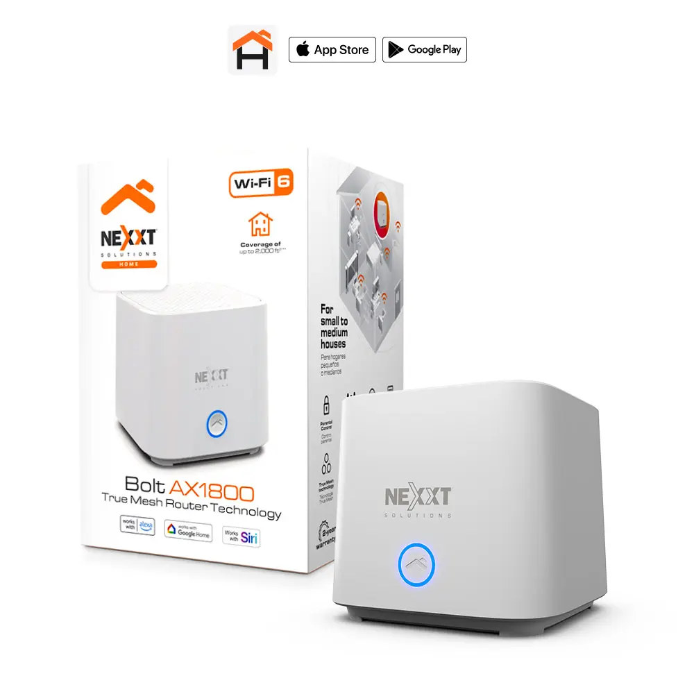 Bolt AX1800 | Sistema Inalambrico, True Mesh Router - NCM-X1800 | Nexxt Home