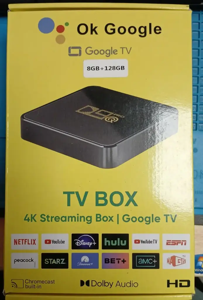 TV BOX: Google TV, 4k Streaming Box. 