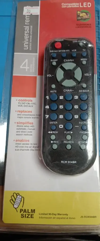 Control Remoto Universal. 