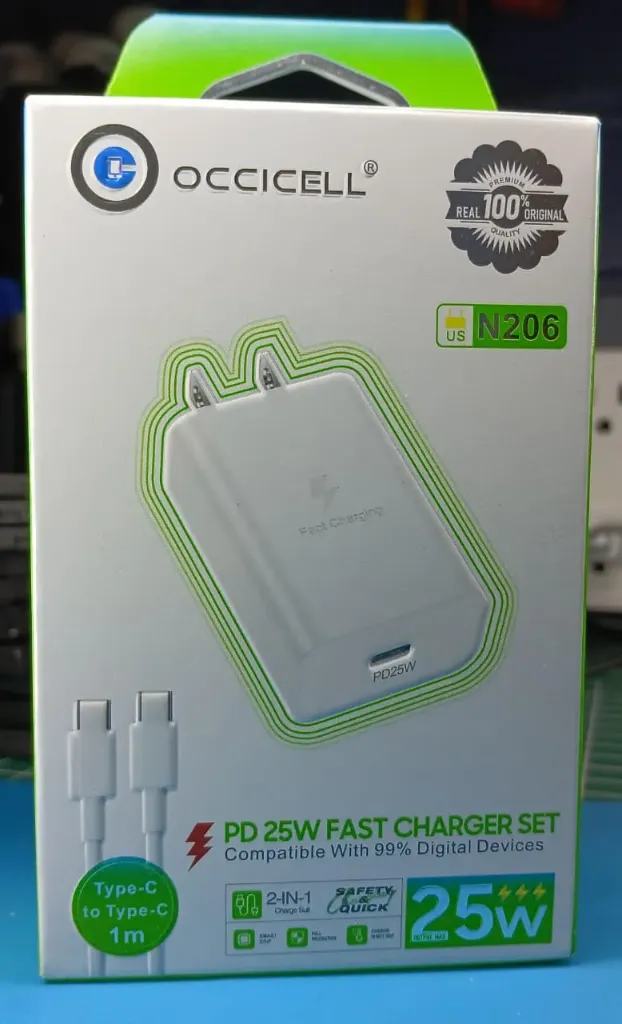 OCCICELL Cubo y Cable, De Carga Ràpida. 25W