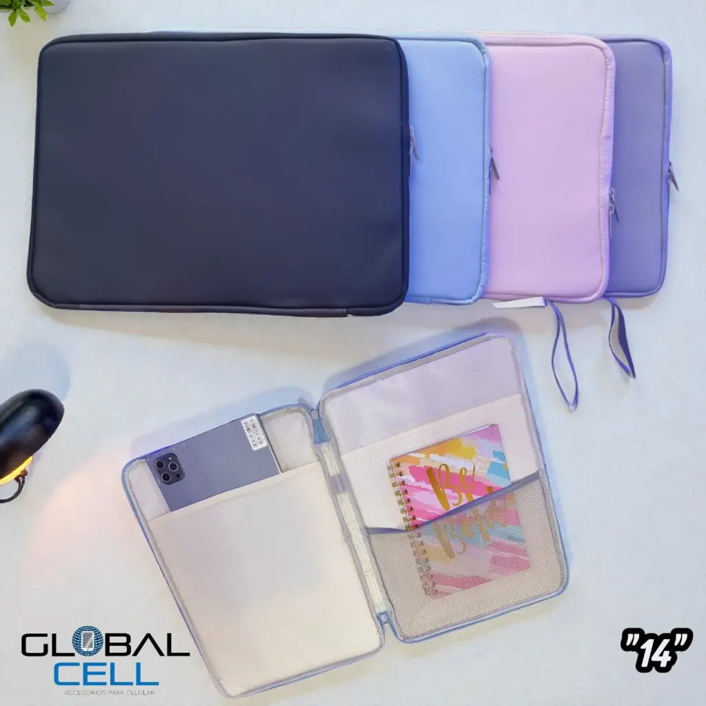 Occicell Estuche / Funda 14" rosado / celeste
