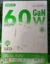 Gerlax, Cubo doble puerto y Cable con conector tipo C, 60W. (Set Carga Rápida)