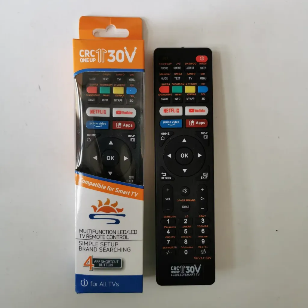 CRC 1130V, Control Remoto Universal para Smart TV. Multifuncional