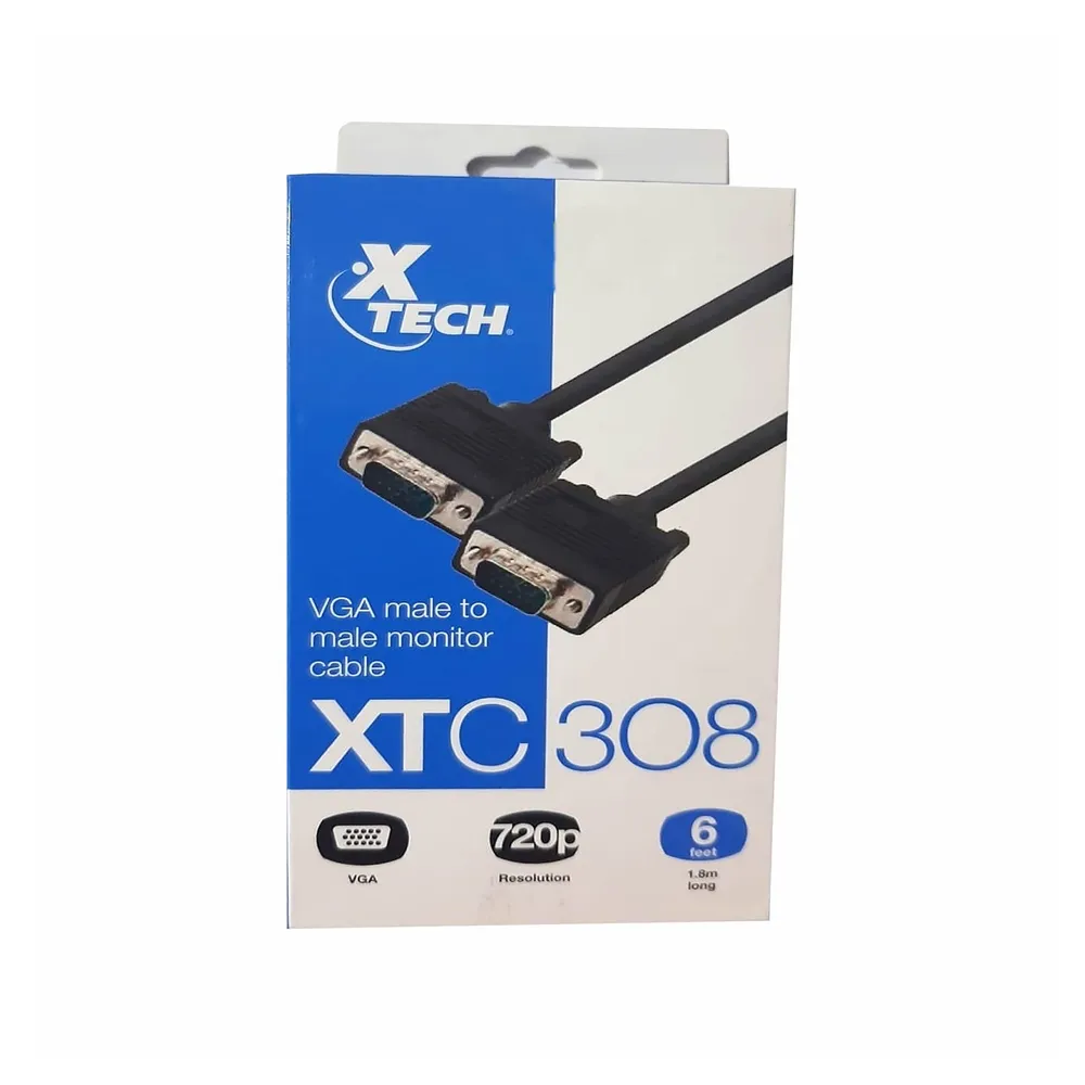 Xtech XTC-308 VGA macho a macho cable de monitor