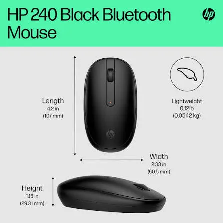 HP Mouse 240 Bluetooth 5.1 Blanco o Negro