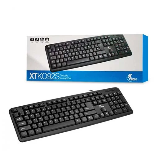 Xtech XTK-092S Teclado en español cable USB