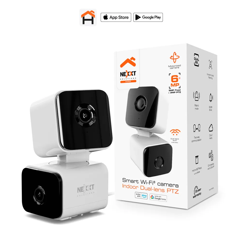 Nexxt NHC-IP30DL Wi-Fi Doble Lente PTZ 2.4Ghz / 5Ghz
