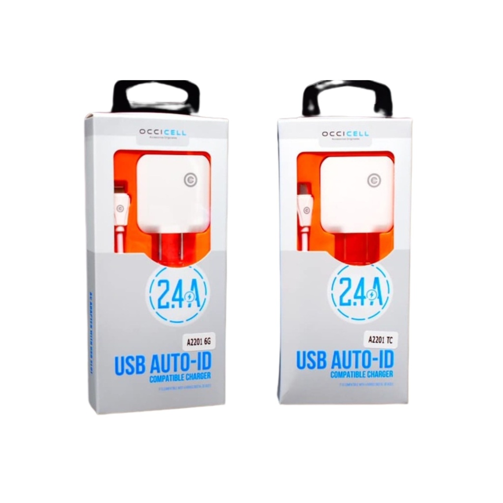 Occicell cargador 2.4 A cable lightning A2201 6G