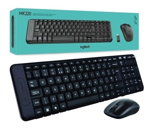 Logitech teclado y mouse inalambrico mk220