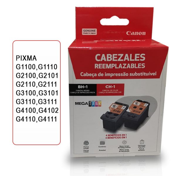 Canon combo cabezal BH-01 negro y CH-01 color para serie G1110 - G4111