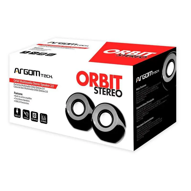 ArgomTech Parlantes multimedia Orbit Estéreo 2.0