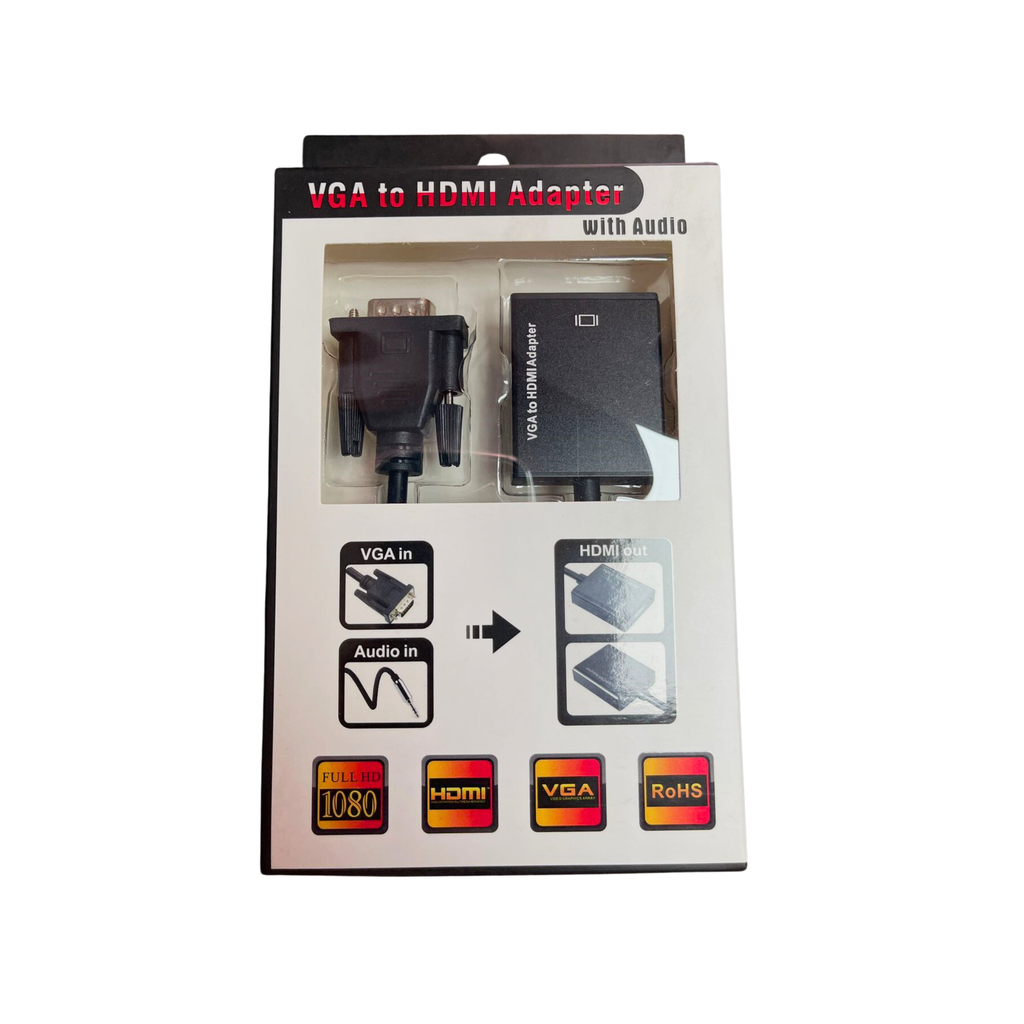 Adaptador VGA a HDMI (con audio)
