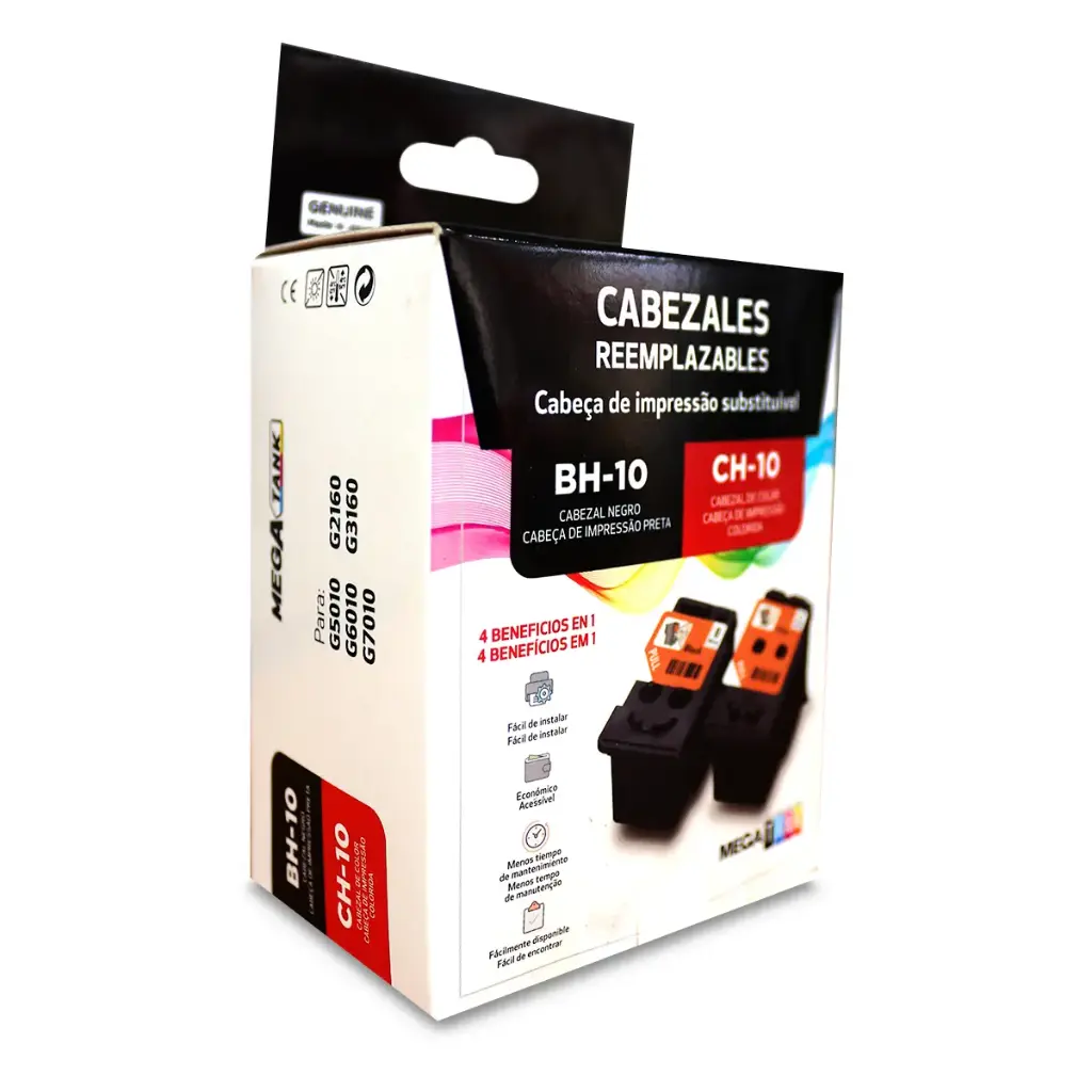 Canon combo cabezal BH-10 negro y CH-10 tricolor para serie Pixma Mega Tank