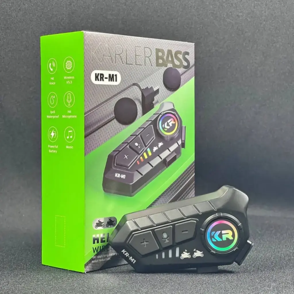 Karler Bass KR-M1 Bocinas / Radio para Casco