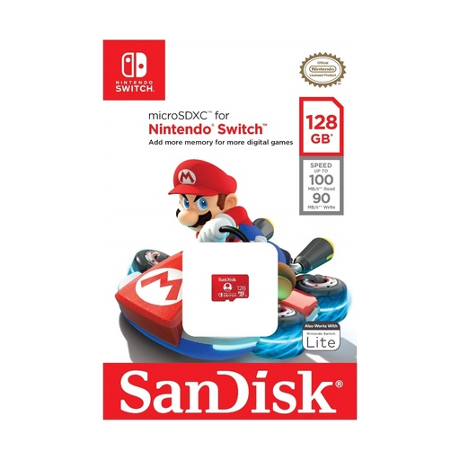 SanDísk microSDXC for Nintendo swith 128GB