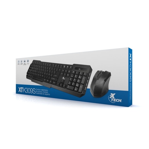 XTECH Teclado y mouse inalambrico XTK309S