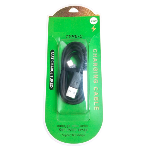 Data charging cable tipo C 25W