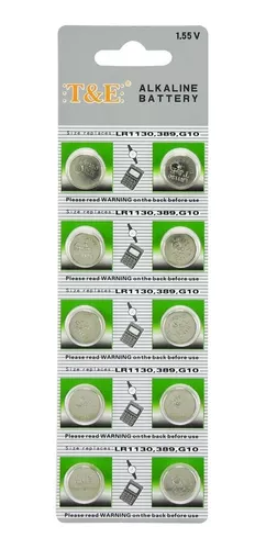 T&E Bateria Lr1130 389 G10
