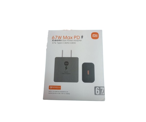 Xiaomi Cargador carga rapida tipo C 67 W 