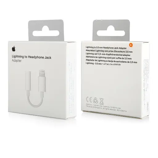 Adaptador Lightning a entrada para audifonos jack 
