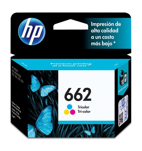 HP cartucho 662 tricolor