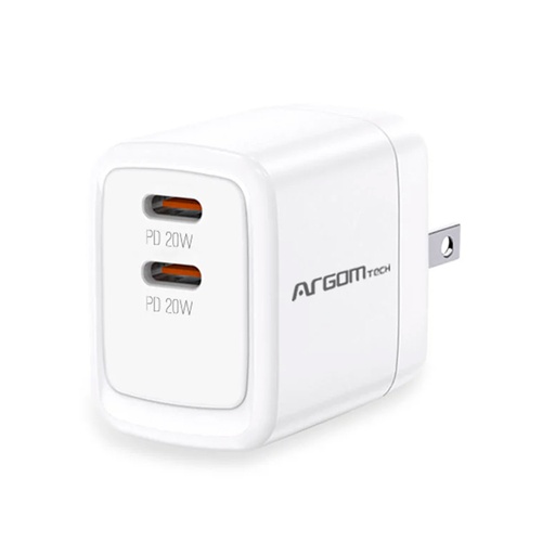 Argom Cubo 40 W 2 entradas tipo  C (ARG-AC-0132WT)