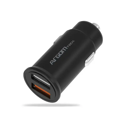 ArgomTech Cargado Rapido para Auto 2x USB 30W-12W/18W