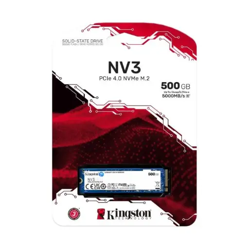 Kingston SSD disco estado solido NV3 PCIe 4.0 NVMe M.2 500GB