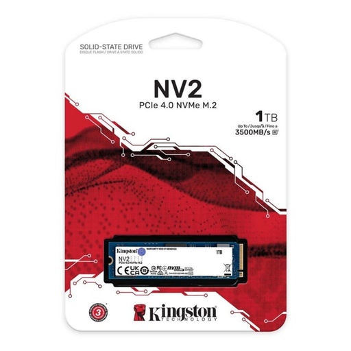 Kingston NV3 1TB M.2 PCIE 4.0 2280 NVMe 6000 MB/s