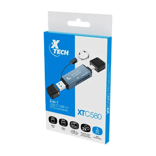 Xtech XTC580 lector de tarjetas de memoria 